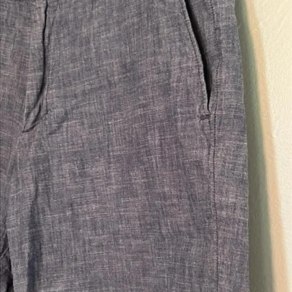 Banana Republic Aiden Shorts Mens Sz 34 Blue Chambray Father's Day BBQ Nautical‎
